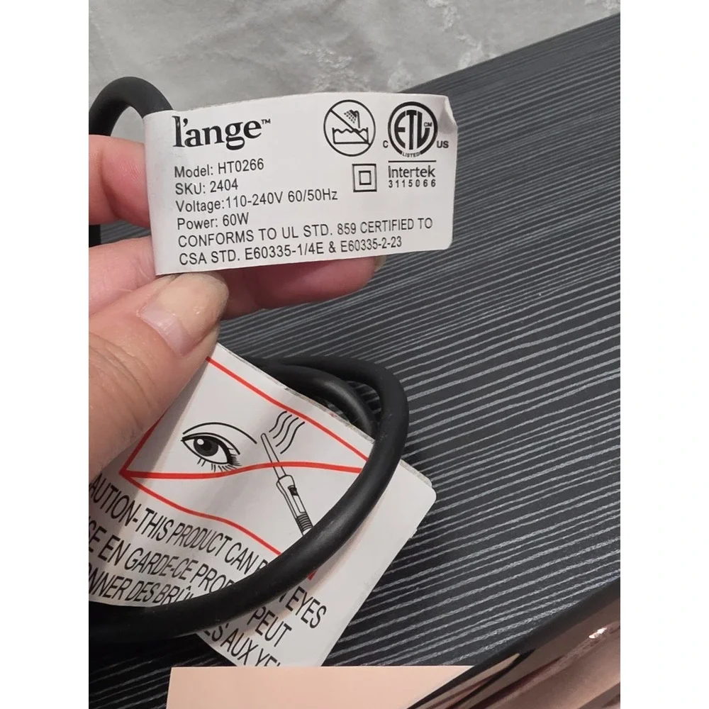 L'ange Le Curl 32mm Titanium Curling Wand Blush 1.25" Barrel No Box EUC HT0266 - Picture 2 of 5